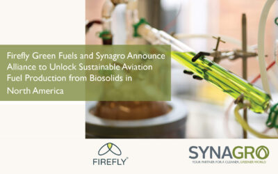 Firefly Green Fuels and Synagro Announce Alliance to Unlock Sustainable Aviation Fuel Production from  Biosolids in North America